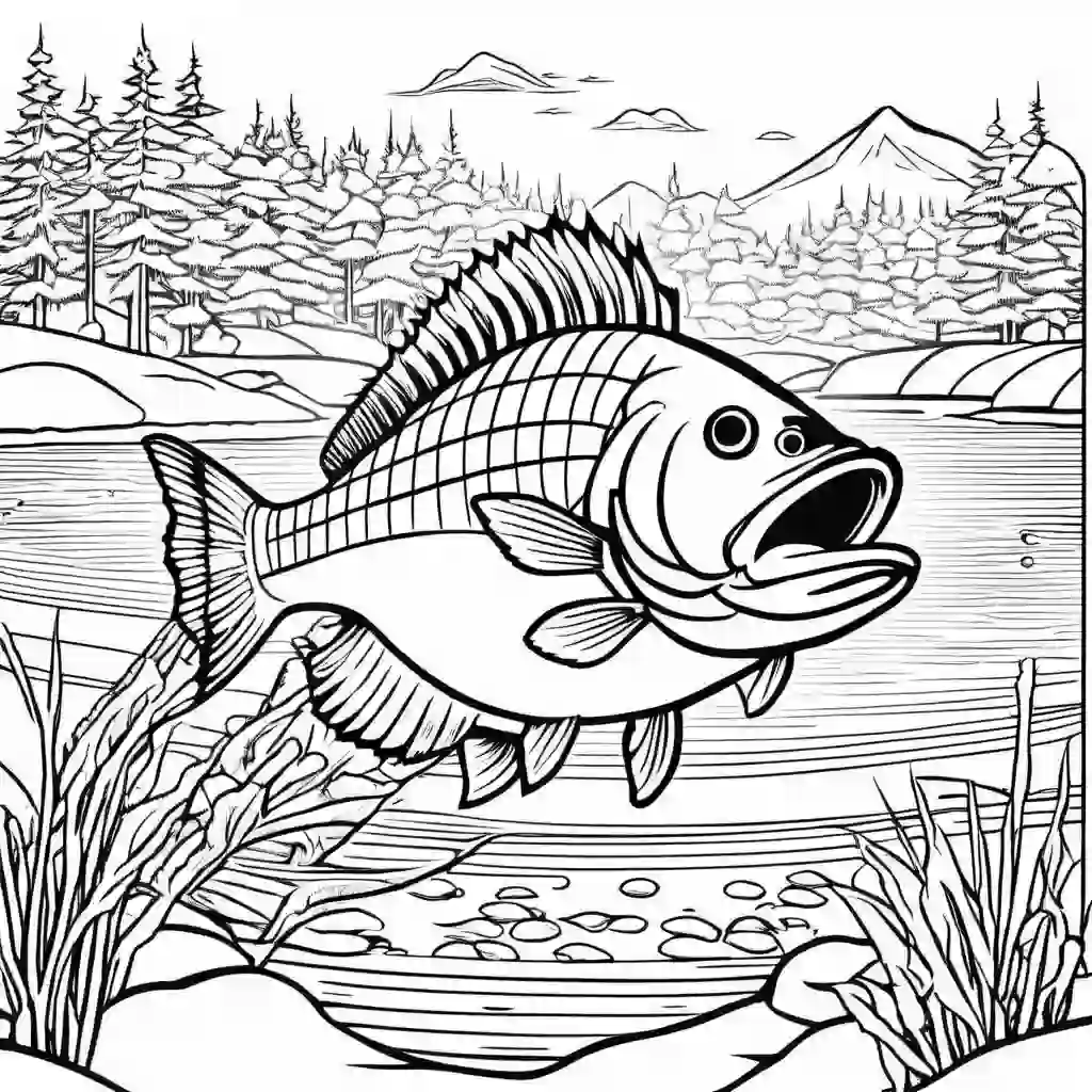 Ice Fishing coloring pages
